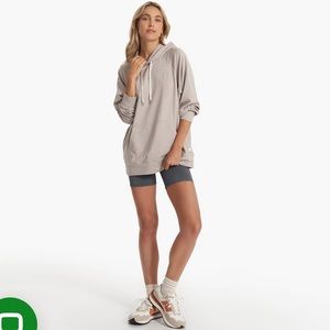 Vuori women's Halo Oversized Hoodie - Oyster Heather